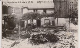 68 - ORBAY - INONDATION DU 6.07.1936 - CAFE VOINSON - Orbey