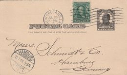 Etats Unis Entier Postal Privé Pour L'Allemagne 1908 - 1901-20