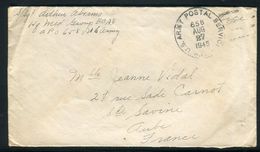 Etats Unis - Enveloppe En Franchise Militaire Pour La France En 1945 - Ref N 38 - Storia Postale