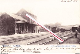 QUENAST - La Gare  - Splendide Carte - Rebecq