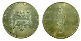 04780 GETTONE TOKEN JETON FICHA COMMEMORATIVE SEAL OF THE CITY OF PHILADELPHIA FOUNDED BY WILLIAM PENN - Andere & Zonder Classificatie