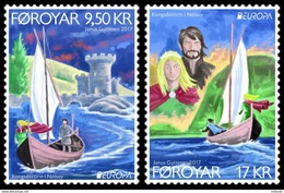 SALE!!! ISLAS FEROE FAROE ISLANDS 2017 EUROPA CEPT CASTLES 2 Stamps Set MNH ** - 2017