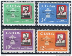Cuba 0563/566 ** MNH. 1961 - Unused Stamps