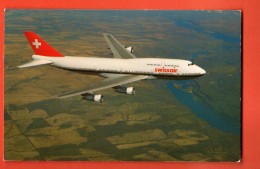 MIN-31  Swissair Boeing 747-357  En Plein Vol. Cachet 1994. - 1946-....: Era Moderna