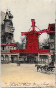 CPA Perles Brillants En Relief Circulé En 1903 Dos Non Divisé PARIS Moulin Rouge - Móviles (animadas)