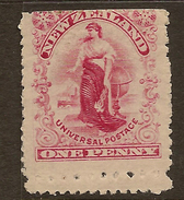 NZ 1901 1d Universal Mixed Perfs SG 299 HM #ADI131 - Ungebraucht