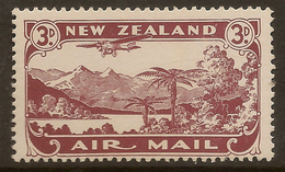 NZ 1931 3d Air P14x14.5 SG 548 HM #ADI235 - Posta Aerea