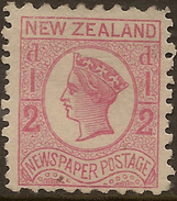 NZ 1873 1/2d P10x12.5 SG 148a MNG* #ADI232 - Neufs