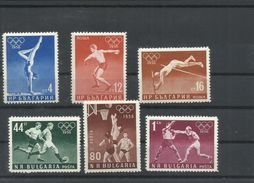 BULGARIA  YVERT  867/72  MNH  ** - Estate 1956: Melbourne