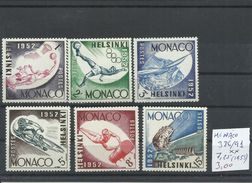 MONACO YVERT 386/91  MNH  ** - Summer 1952: Helsinki