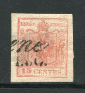 ITALIE- Lombardo-Vénétie- Y&T N°3- Oblitéré - Lombardy-Venetia