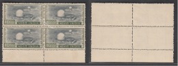 India  1976  ERROR  SG 738b  10R Trombay   Printed On Gum Side  MNH   Block Of 4 Stamps  #   02915  Inde Indien - Abarten Und Kuriositäten