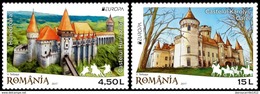 RUMANIA/ ROMANIA/ ROUMANIE/ RUMÄNIEN -EUROPA-CEPT 2017.-TEMA:"CASTILLOS -CASTLES -SCHLÖSSER".- SERIE De 2 V. - 2017