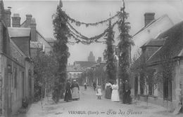 27-VERNEUIL-SUR-AVRE- CARTE PHOTO- FÊTE DES FLEURS - Verneuil-sur-Avre