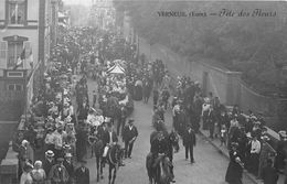 27-VERNEUIL-SUR-AVRE- CARTE PHOTO- FÊTE DES FLEURS - Verneuil-sur-Avre