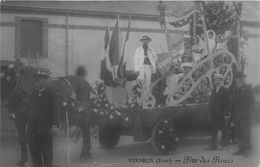 27-VERNEUIL-SUR-AVRE- CARTE PHOTO- FÊTE DES FLEURS - Verneuil-sur-Avre