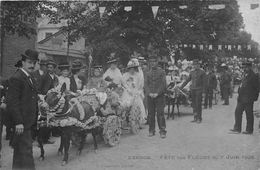 27-VERNON- CARTE PHOTO- FÊTE DES FLEURS LE 7 JUIN 1908 - Vernon