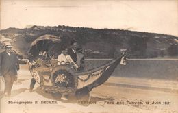 27-VERNON- CARTE PHOTO- FÊTE DES FLEURS LE 12 JUIN 1921 - Vernon