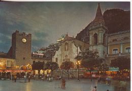 178-Taormina-Messina-Sicilia-Piazza S.Agostino-notturno-Nuova-Nouveau-New - Mazara Del Vallo