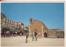 189-Taormina-Messina-Sicilia-Piazza 9 Aprie E Biblioteca-Nuova-Nouveau-New - Mazara Del Vallo