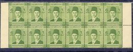 Egypte, Block Of 12 From A Sheet For Making Booklets RRR (SN 2453) - Unused Stamps
