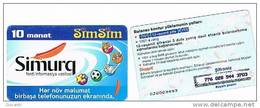 AZERBAIJAN  - AZERCELL   RECHARGE GSM   -  SIMSIM: SIMURQ 10   - USATA° (USED) -  RIF. 309 - Azerbeidzjan