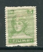 ITALIE- FIUME- Y&T N°34- Neuf Avec Charnière * - Occ. Yougoslave: Fiume