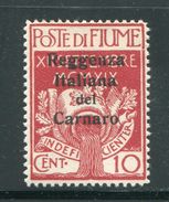 ITALIE- FIUME- Y&T N°117- Neuf Avec Charnière * - Occ. Yougoslave: Fiume