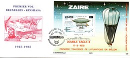 Zaire 1985 OBCn° Bloc 59 Met Opdruk Surcharge (°) Oblitéré Used FDC Cote 100 Euro - 1980-1989