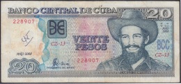 2008-BK-120 CUBA 2008 20$ CAMILO CIENFUEGOS. REEMPLAZO REPLACEMENT. USED. SERIE CZ - Kuba