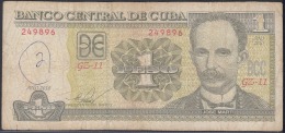 2010-BK-135 CUBA 2010 1$ JOSE MARTI. REEMPLAZO REPLACEMENT USED. SERIE GZ. - Kuba