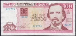 2014-BK-48 CUBA 100$ 2014 CARLOS MANUEL DE CESPEDES. REPLACEMENT REEMPLAZO AZ. XF. - Kuba