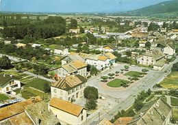 CPSM Douvaine Vue Aérienne Sur La Place Des Contamines - Douvaine