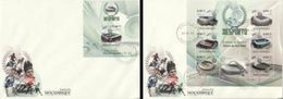 Mozambico 2010, Sport, Stadium Of South Africa 2010, 6val In BF +BF In 2FDC - 2010 – South Africa