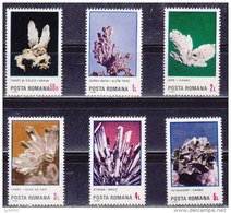 ROUMANIE Mineraux, Fossiles Yvert N° 3627/32  ** MNH, Neuf Sans Charniere - Minerals