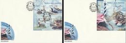 Mozambico 2013, Lighthouse And Birds, 4val In BF +BF In 2FDC - Albatros