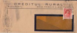 PRINCE CHARLES AS CHILD, LOAN COMPANY HEADER, STAMP ON COVER, 1940, ROMANIA - Brieven En Documenten