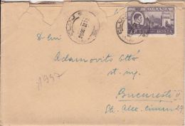 KING MICHAEL, DROBETA TURNU SEVERIN BRIDGE, STAMPS ON COVER, 1947, ROMANIA - Brieven En Documenten