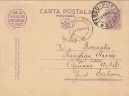 KING CHARLES 2ND, MILITARY CENSORSHIP, MILITARY PC STATIONERY, ENTIER POSTAL, 1940, ROMANIA - Covers & Documents