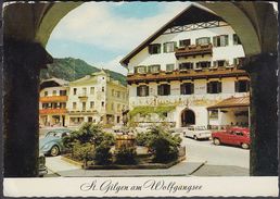 Austria - 5340 Sankt Gilgen - Am Wolfgangsee - Mozartbrunnen - Cars - VW - Opel Rekord - Nice Stamp - St. Gilgen