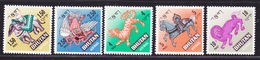 BHOUTAN AERIENS N°   25 à 29 ** MNH Neufs Sans Charnière, Gomme Altérée, B/TB, (D1762) Mythologie - 1968 - Bhoutan