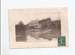 RISCLE (GERS) VIADUC DU CHEMIN DE FER SUR L'ADOUR (TRAIN CIRCULANT) - Riscle