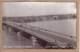 IRAK , IRAQ - BAGHDAD - CARTE PHOTO  , PONT - 55 - KING " FAISAL " BRIDGE -  Besas Bejaj Ou Bezaz Photo - Iraq