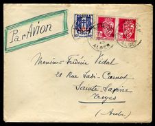 Algérie - Enveloppe De Alger Pour Sainte Savine En 1945 - Ref N 86 - Lettres & Documents