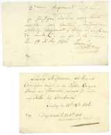 SCHLACHT BEI LÜBECK (6. November 1806) – Billet Des Feldchirurgen (Chirurgien Aide Major) 27e Regiment Legere Napo - Documents Historiques