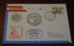 Cover Brief Luftschiffpost Pestalozzi Wien 1992 UNO  #cover3862 - Zeppelins
