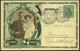 BRAUNSCHWEIG/ EINZUG/ DES/ HERZOGPAARES 1913 (3.11.) SSt Auf PP 5 Pf. Germania, Grün: Ernst August U. Victoria Luise = H - Sonstige & Ohne Zuordnung