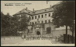 Mainz 1924 (ca.) Monochrome Foto-Ak.: L'occupation Francaise En Allemagne/.. Caserne Foch (Eingang Mit Soldaten) Ungebr. - Other & Unclassified