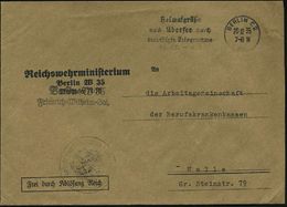 BERLIN W 35 1935 (20.12.) Dienst-Bf.: Reichswehrministerium/..Tirpitzufer 72-76/FdAR + Schw. HdN Noch Mit Weimarer Adler - Other & Unclassified