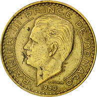 Monnaie, Monaco, Rainier III, 10 Francs, 1950, TTB, Aluminum-Bronze, KM:130 - 1949-1956 Franchi Antichi